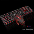 104 Keys Gaming Keyboard Mouse Rainbow LED Backlit Mechanical Feeling Keyboard Pro Gaming Keyboard and Mouse Combo